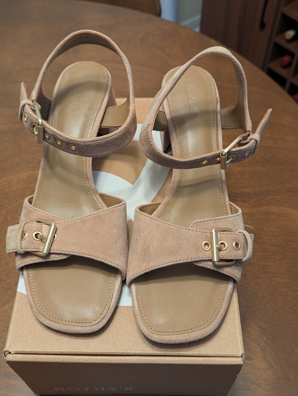 Madewell The Neeka Ankle-Strap Heeled Sandal tawny khaki - Picture 5 of 9
